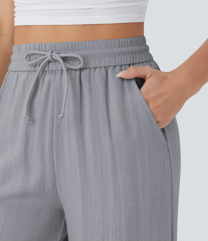 Zafeiria Elegante Leinenhosen