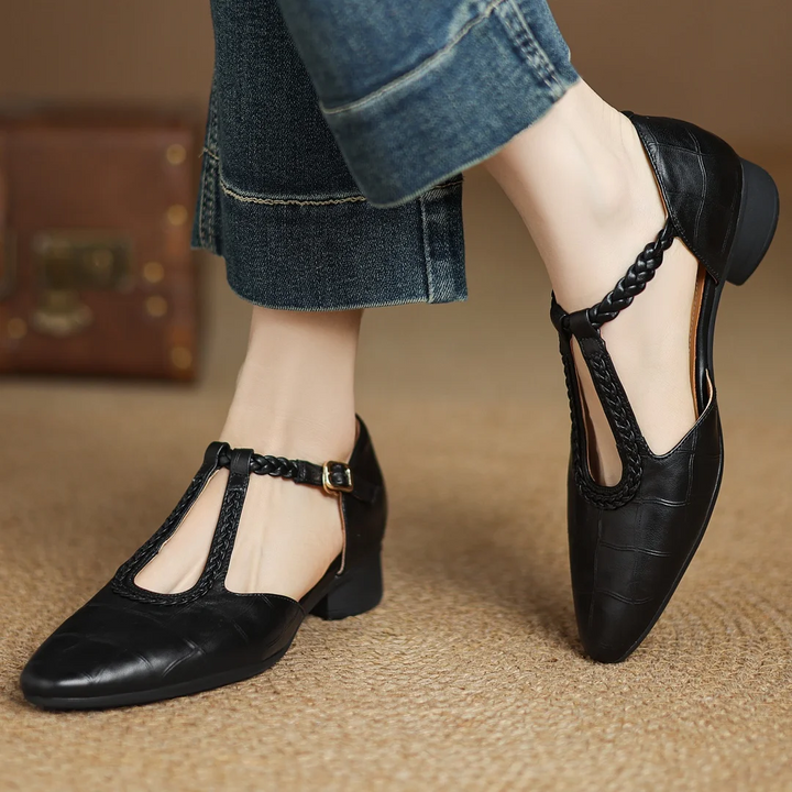 Leder Mary Janes