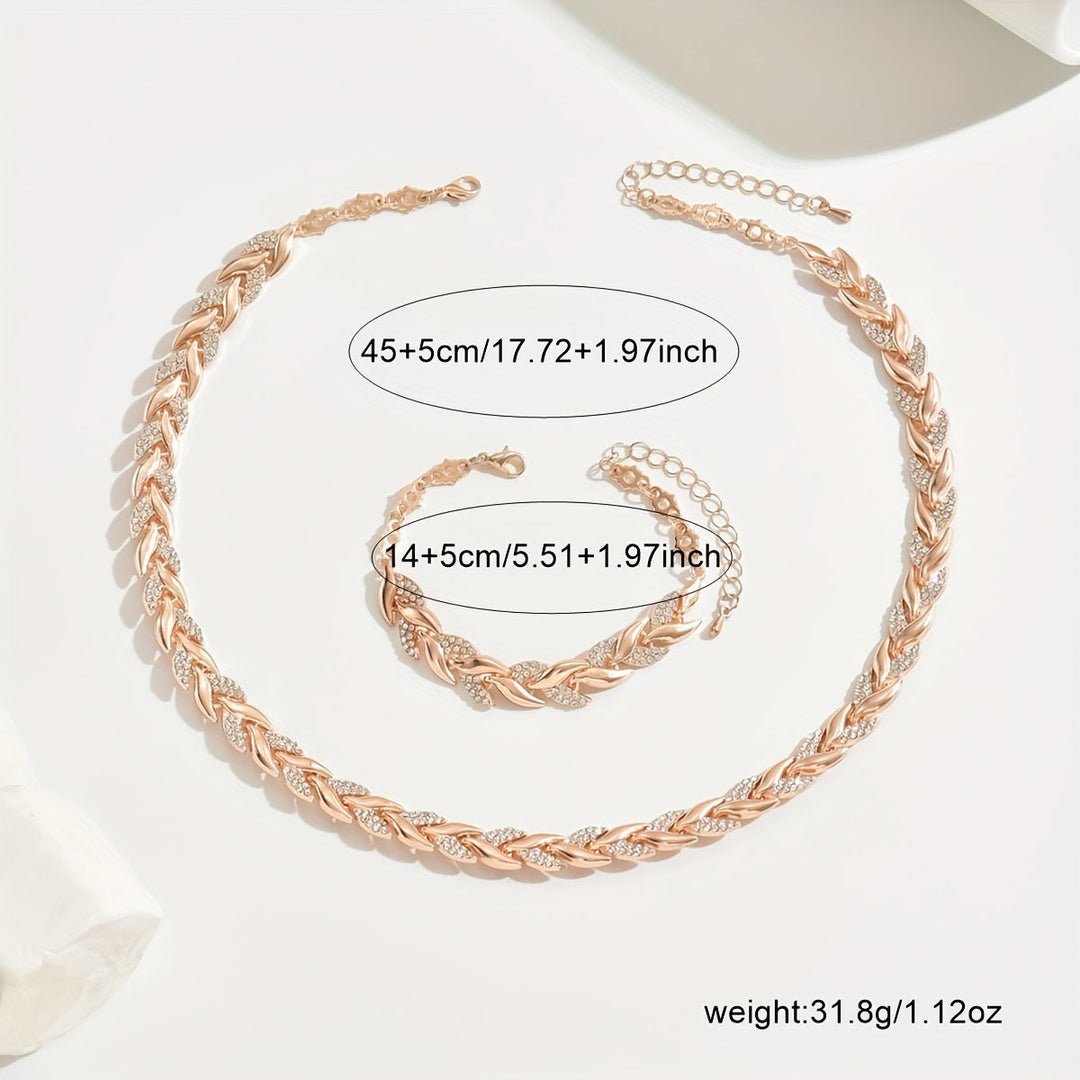 Sofie | Elegantes Glas-Rhinestone-Fischschwanz-Set