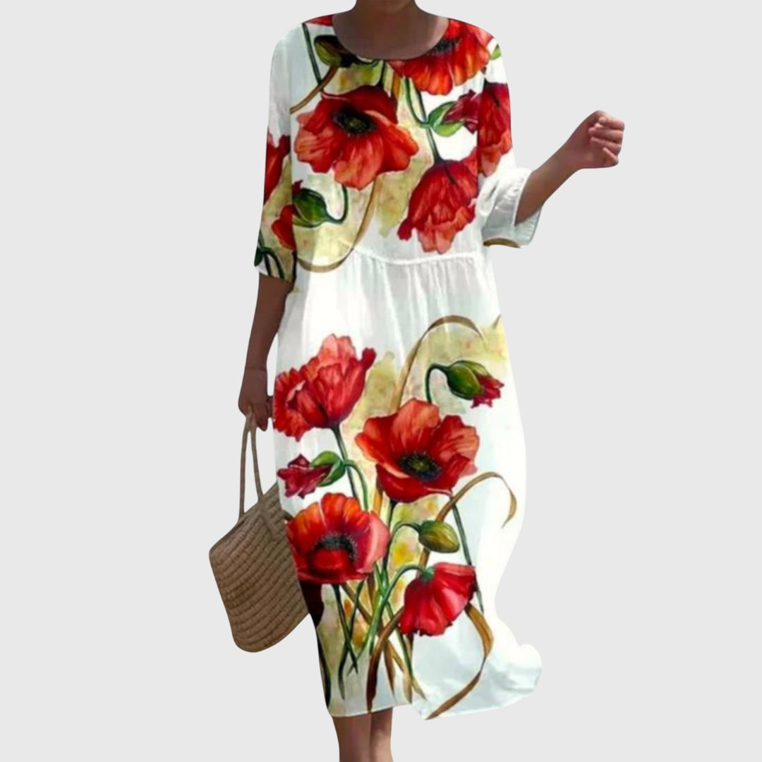Hayley™ | Stilvolles Floral Maxikleid