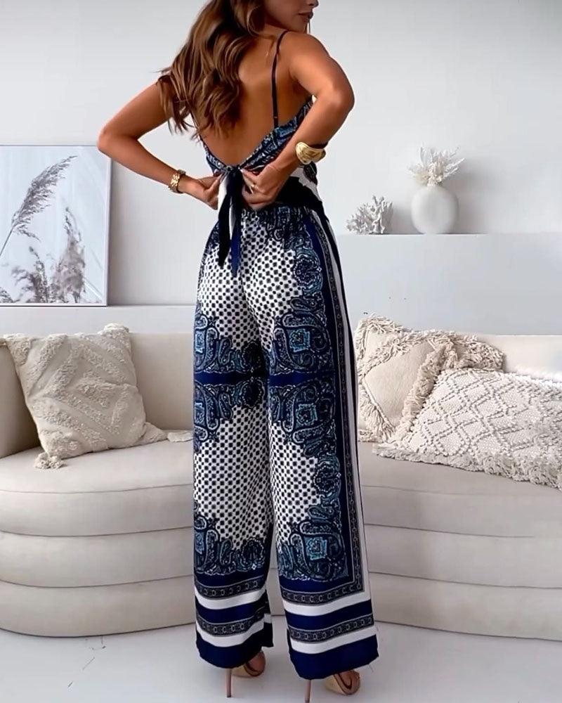 Helen | Urlaub Bereit Stilvolles Schnürweste & Hose Zweiteiliges Set Kleid