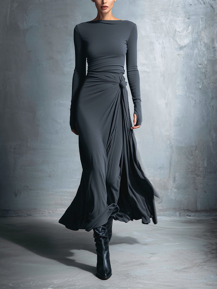 Vittoria | Maxikleid mit seitlichem Knoten