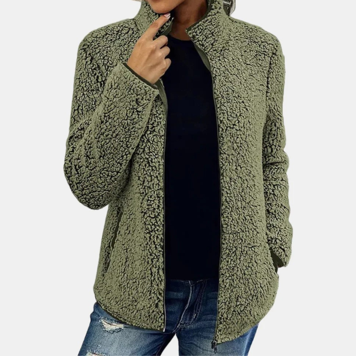 Sureena Lässige Vlies Jacke