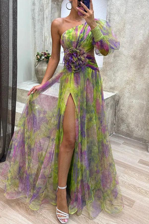Grace | Sommerflucht Schönheit Blumen Falten Maxikleid