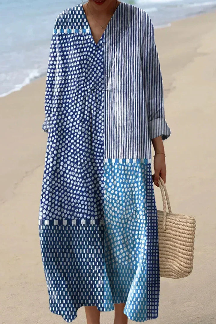 Gemustertes Hemdkleid