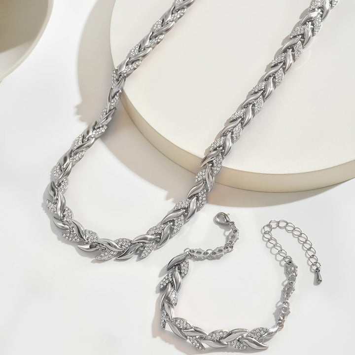 Sofie | Elegantes Glas-Rhinestone-Fischschwanz-Set