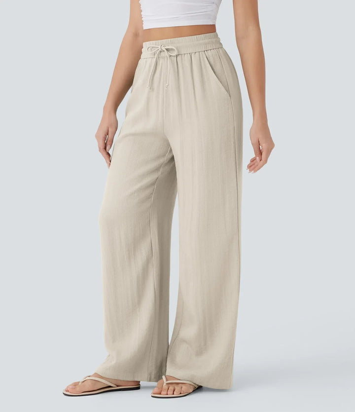 Zafeiria Elegante Leinenhosen