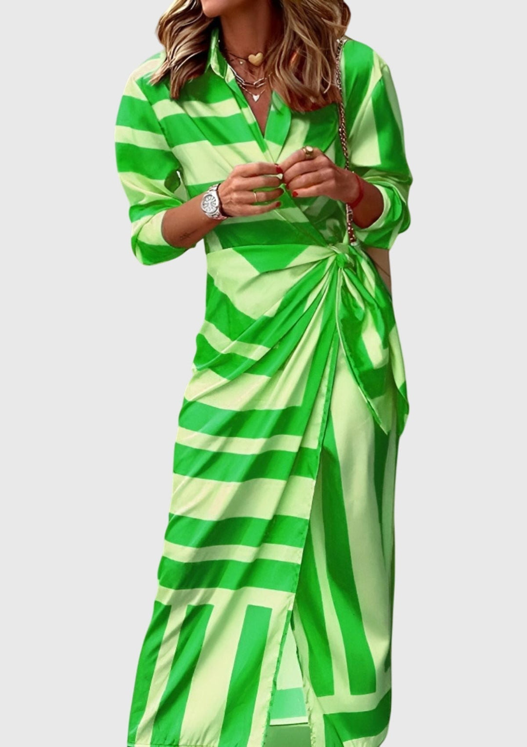 Everly | Elegantes Wickelkleid mit Print