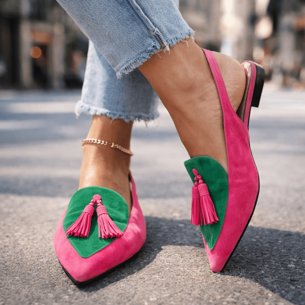 Lorena | Zweifarbige Mules