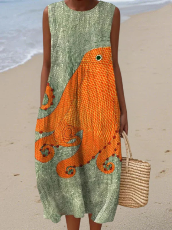 Gemustertes Hemdkleid