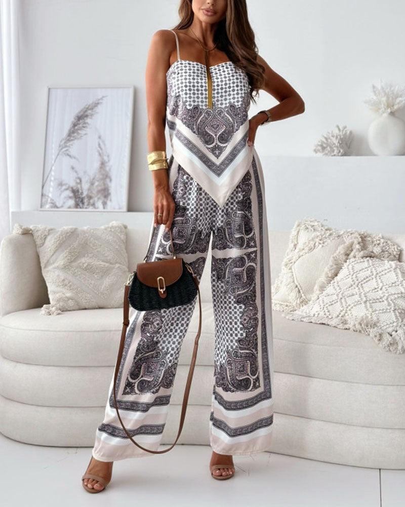 Helen | Urlaub Bereit Stilvolles Schnürweste & Hose Zweiteiliges Set Kleid
