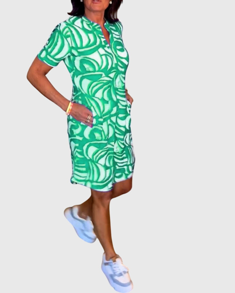 Clara | Figurbetontes Avenue Walk Kleid