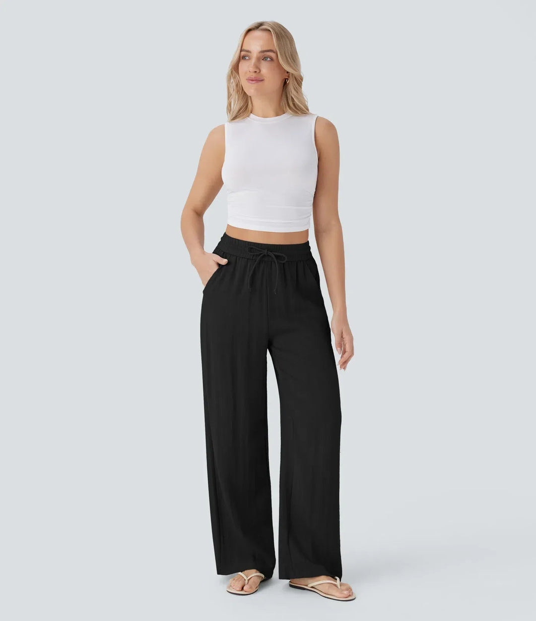 Zafeiria Elegante Leinenhosen