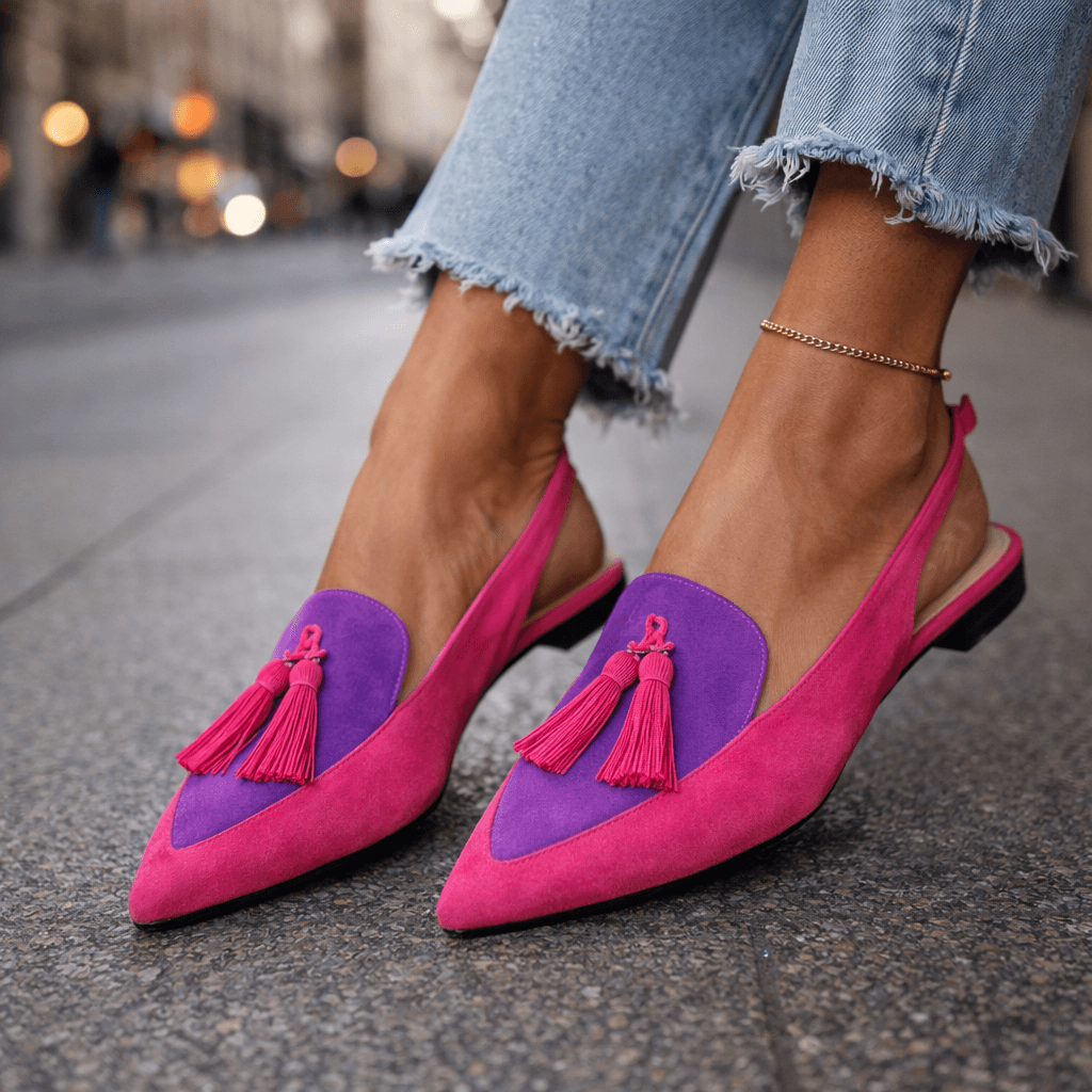 Lorena | Zweifarbige Mules