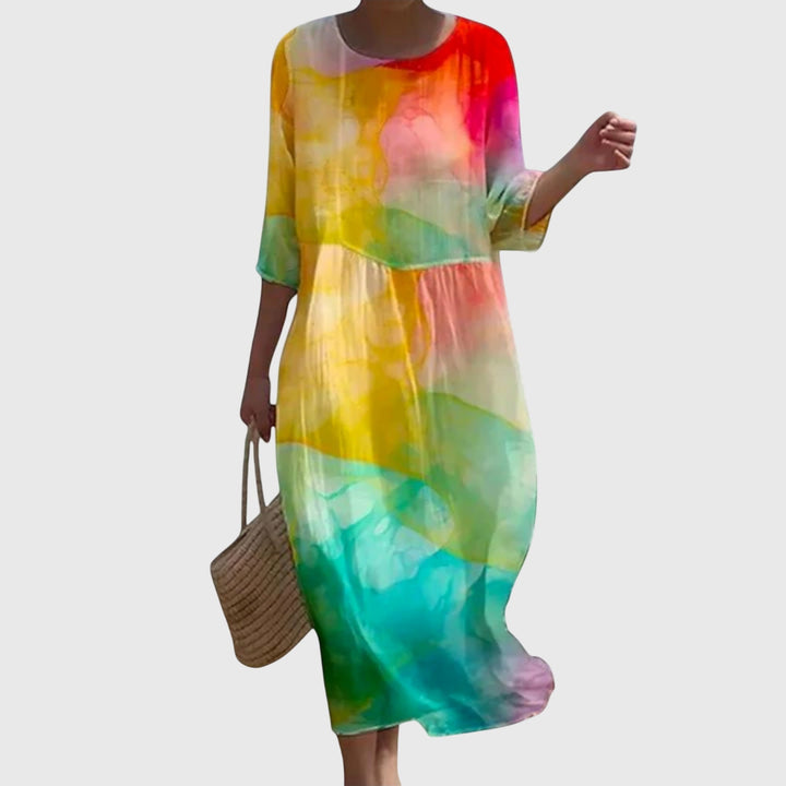 Hayley™ | Stilvolles Floral Maxikleid