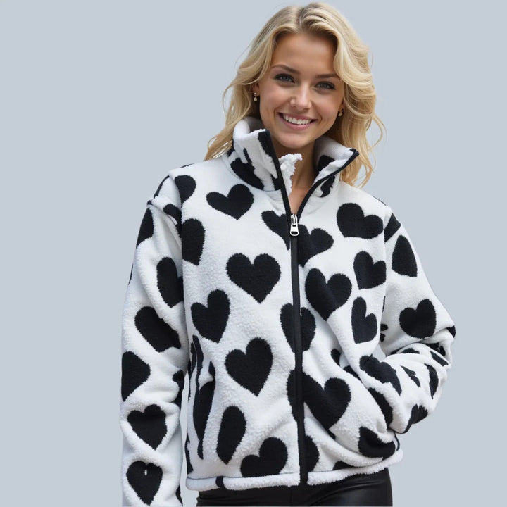 Daria™ Wendbare Jacke mit Herzchen
