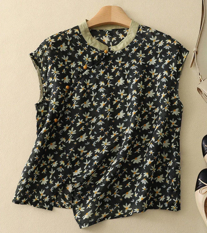 MARA - Vintage Bestickte Bluse