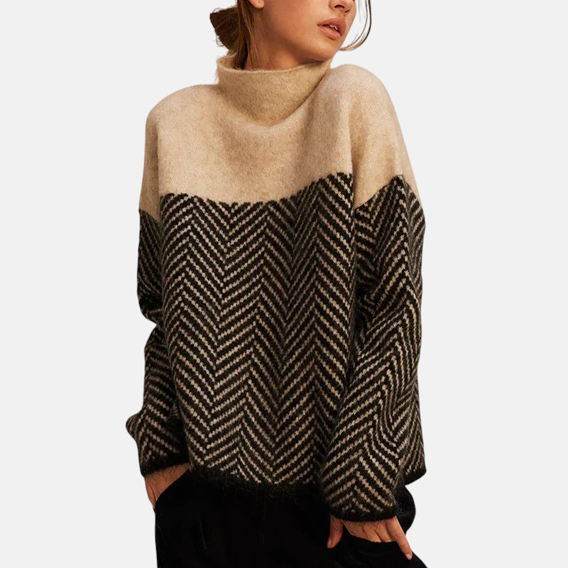 Eva | Fischgrät Strickpullover