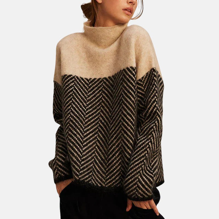 Eva | Fischgrät Strickpullover