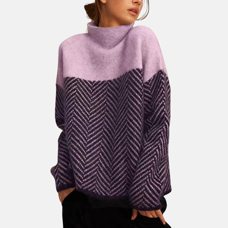 Eva | Fischgrät Strickpullover