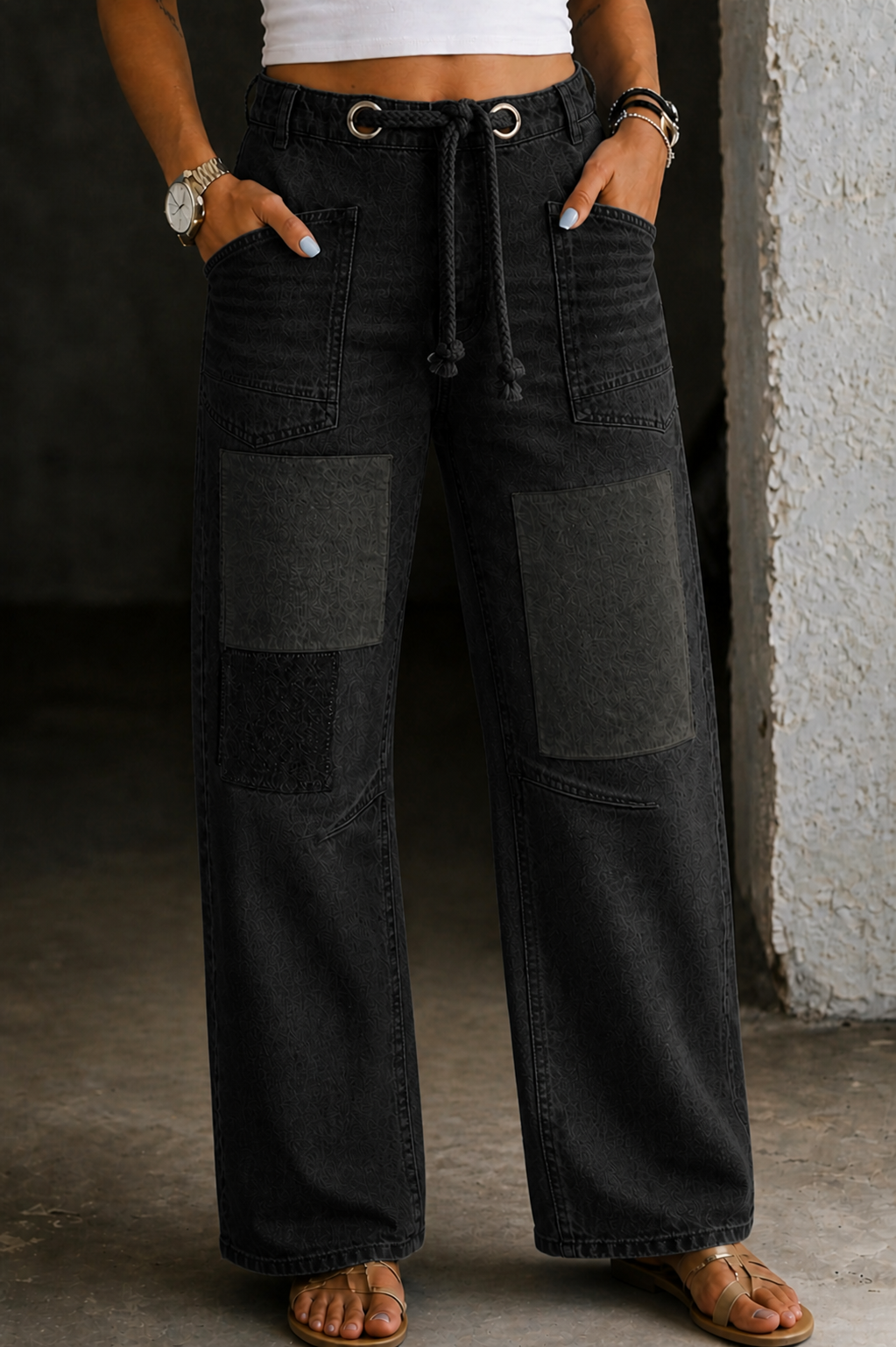 Margaret | Patchwork Joggingjeans