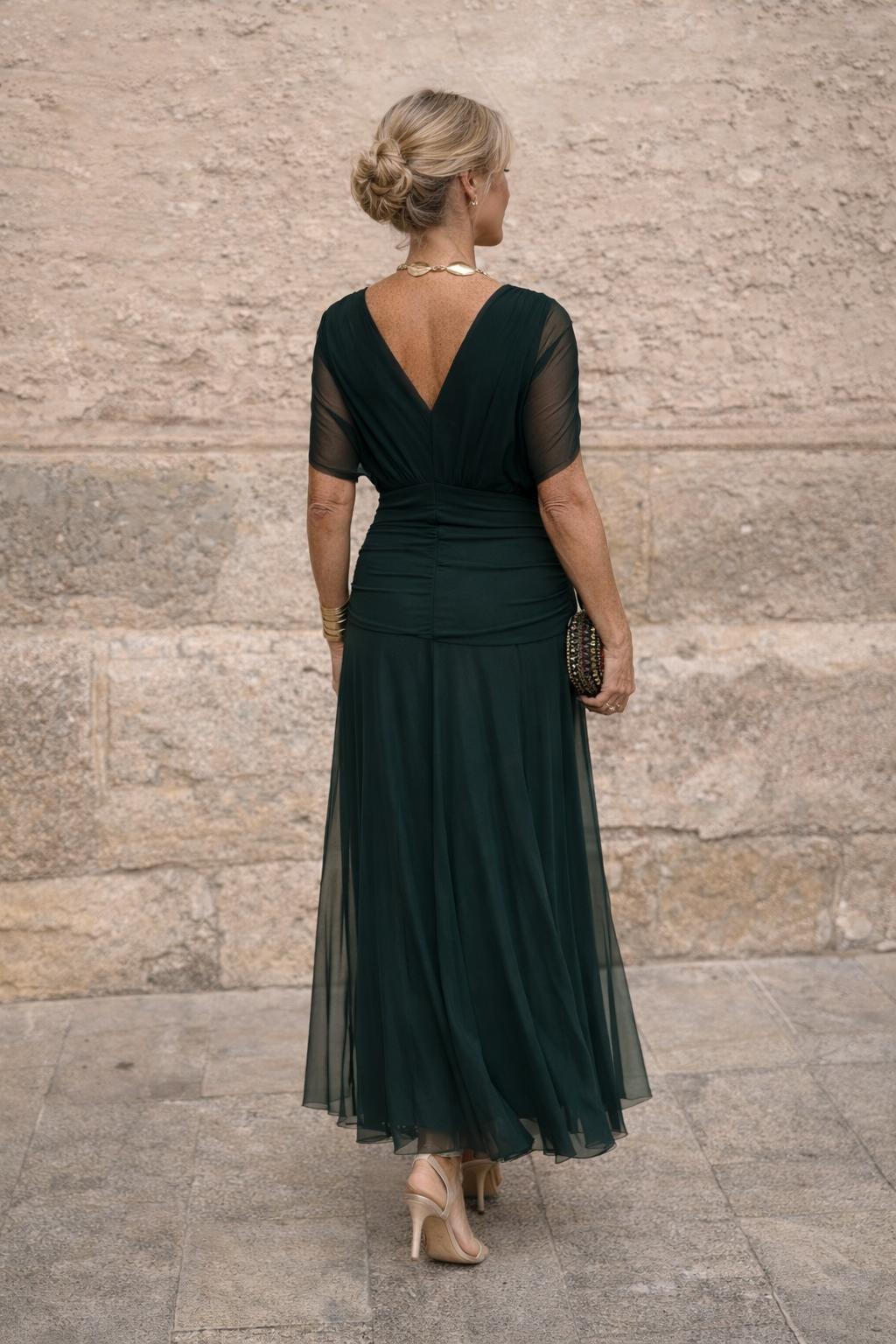 MARELLA | Maxi Kleid mit V-Ausschnitt