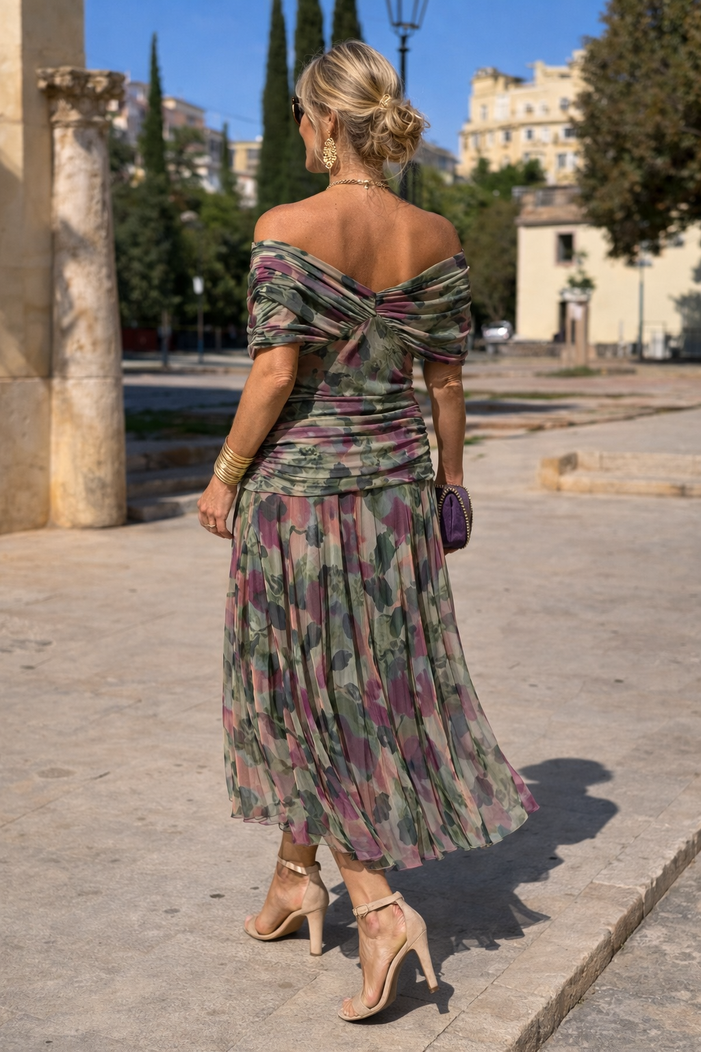 MARELLA | Maxi Kleid mit V-Ausschnitt