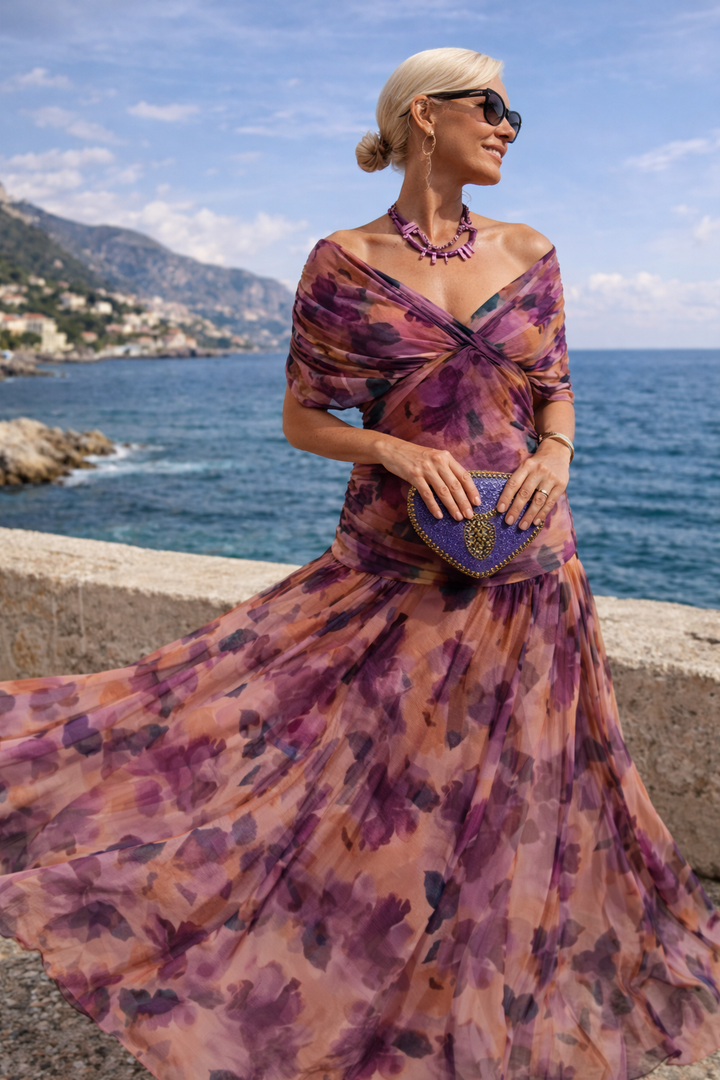 MARELLA | Maxi Kleid mit V-Ausschnitt