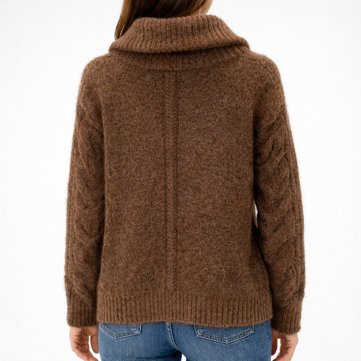 Eleganter Reißverschluss Pullover