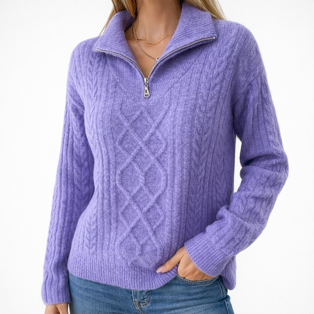 Sanfte Eleganz Strickpullover