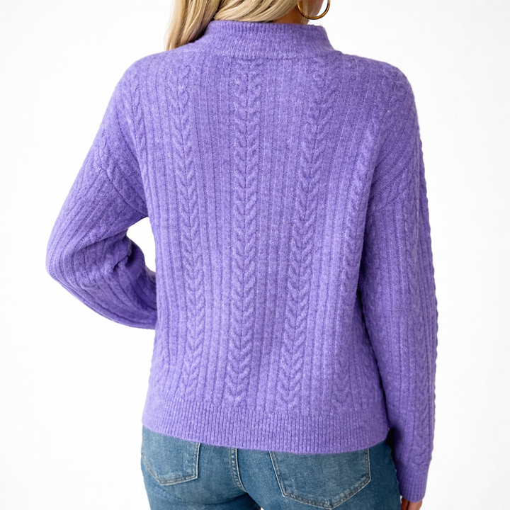 Sanfte Eleganz Strickpullover