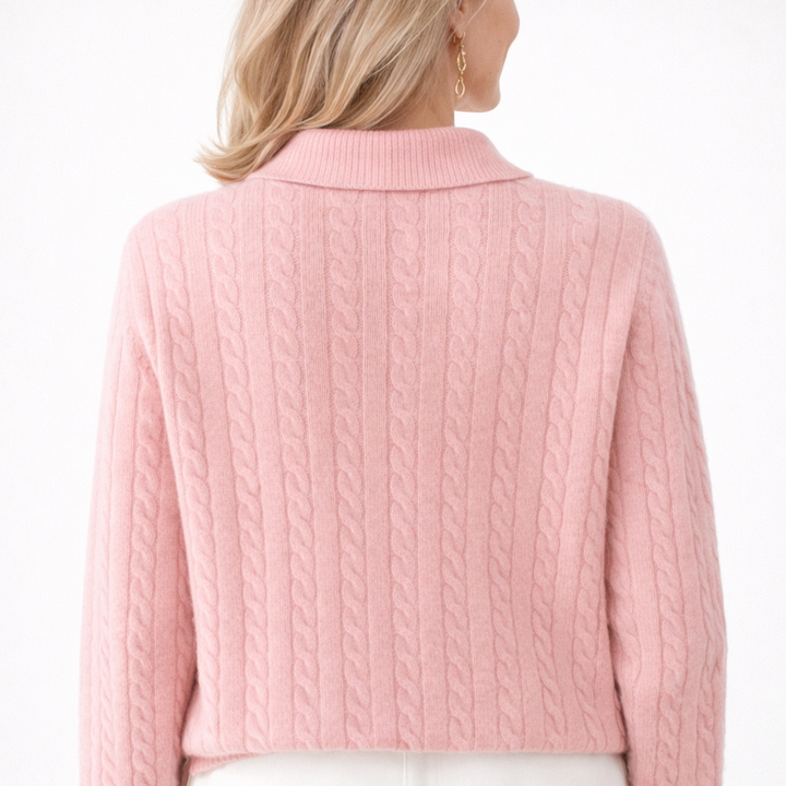 Eleganter Polokragen Pullover