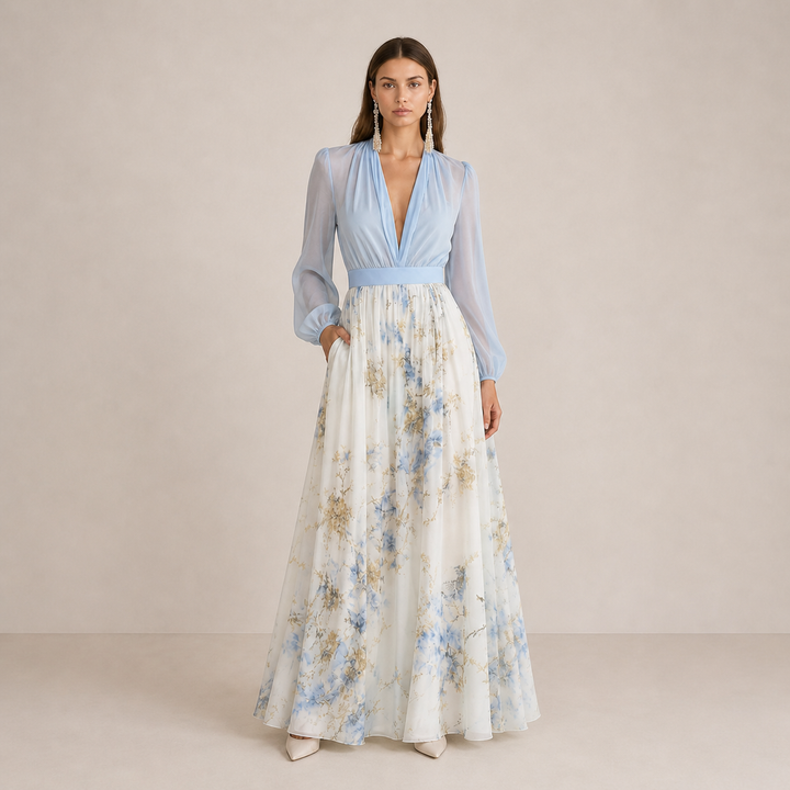 VERA | Langes Blumenkleid