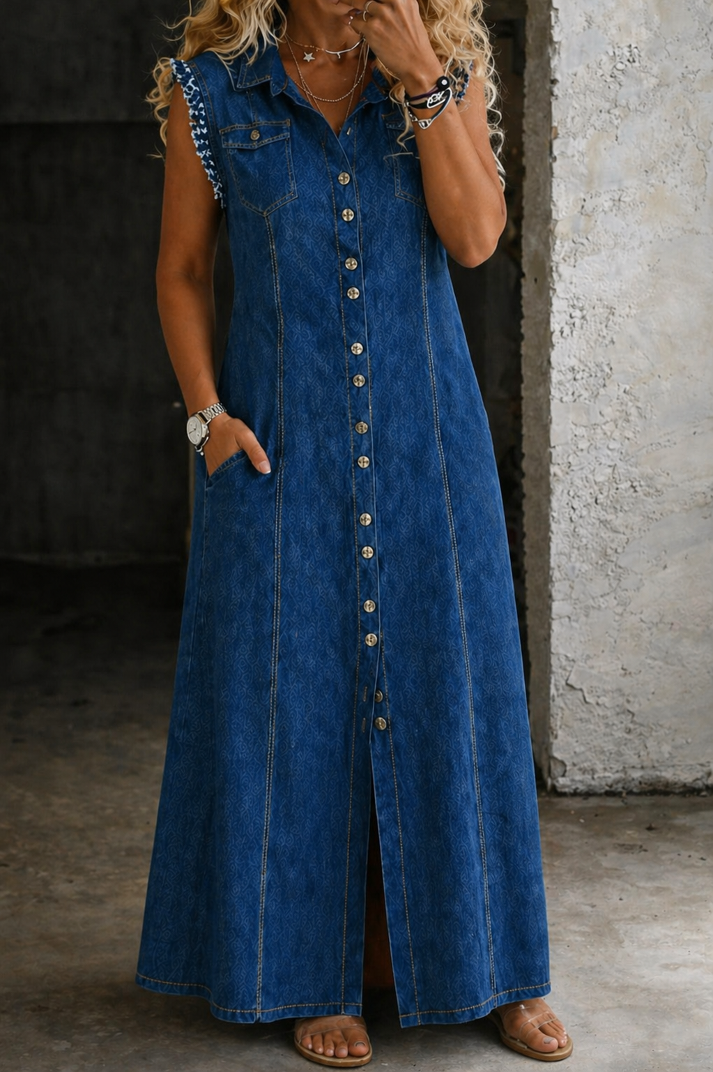Liora | Plus Size Denimkleid
