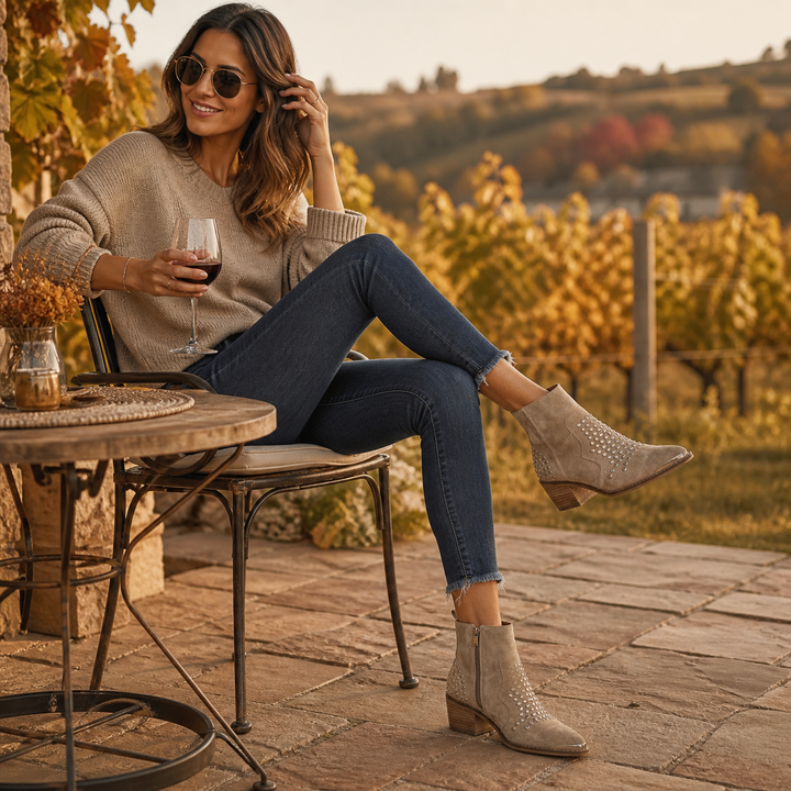 Annie | Ankle Boots mit Nieten