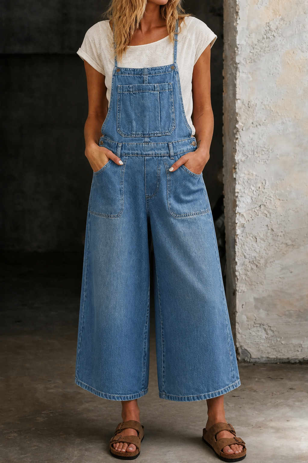 Elizabeth | Weit geschnittene Latzhose