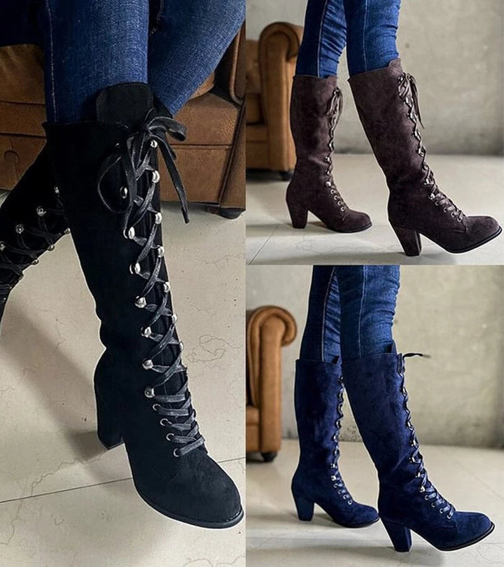 Asmita™ Schnürstiefel Aus Kunstleder