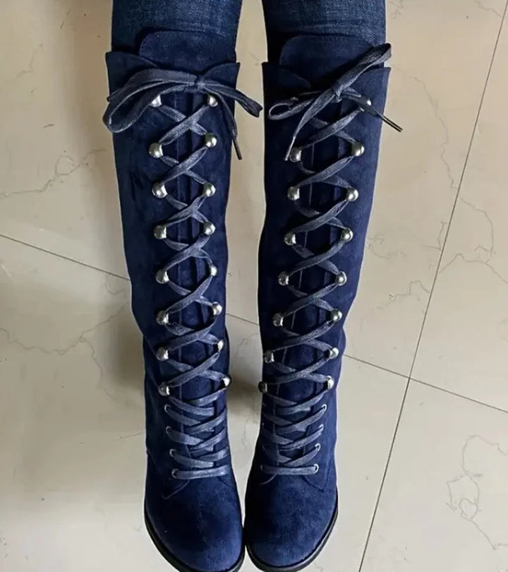 Asmita™ Schnürstiefel Aus Kunstleder