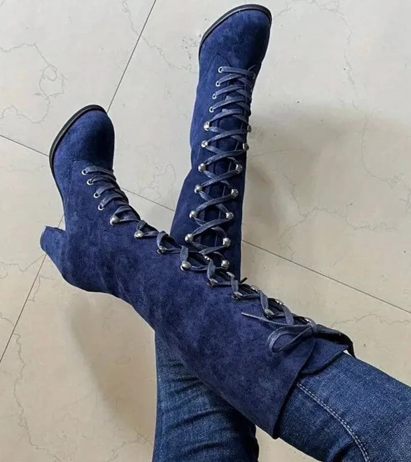 Asmita™ Schnürstiefel Aus Kunstleder