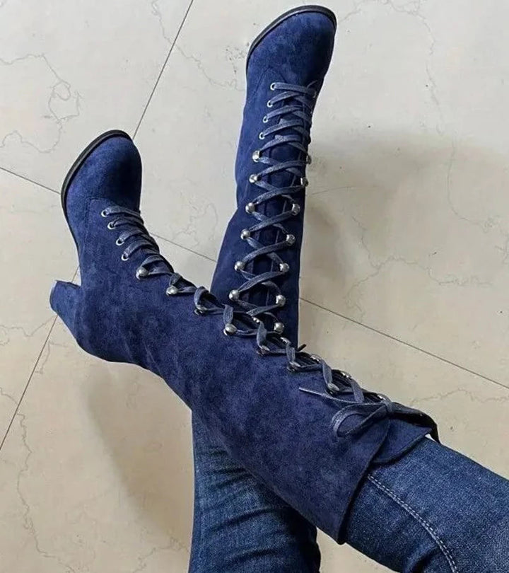 Asmita™ Schnürstiefel Aus Kunstleder