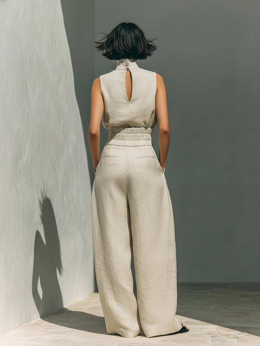 ZIRELLA | Minimalistisches Set mit Weiten Hosen