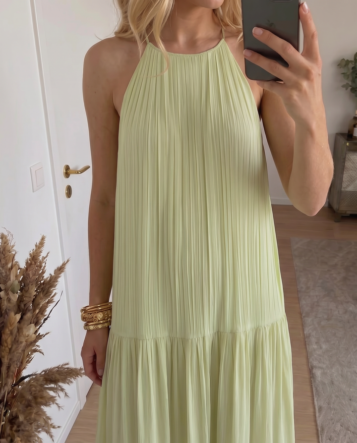 LIVIA | Maxi Kleid Boho Pistazie