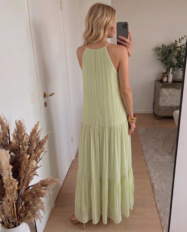 LIVIA | Maxi Kleid Boho Pistazie