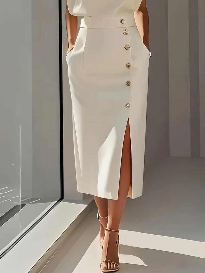 Dalia | Midi-Kleid mit Seitenschlitz