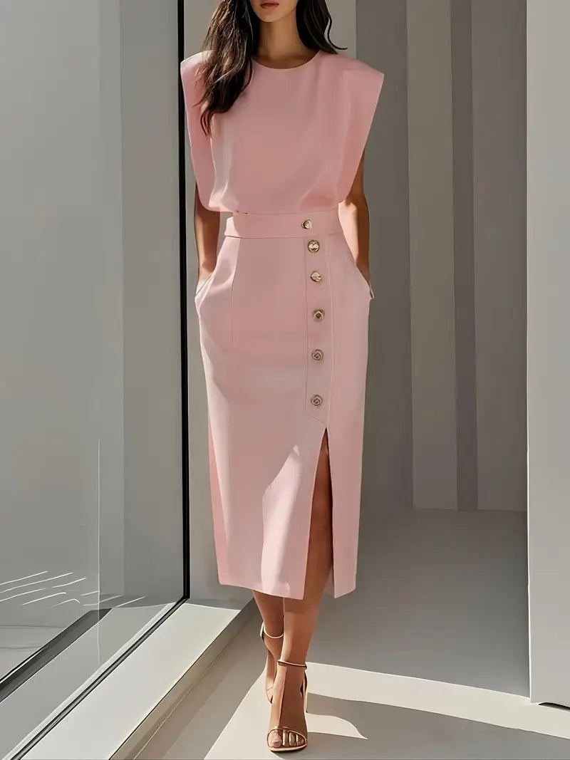 Dalia | Midi-Kleid mit Seitenschlitz