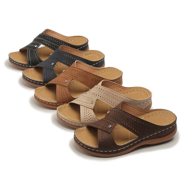 ROBIN | CROSSOVER ORTHOPÄDISCHE WEDGE-SANDALEN