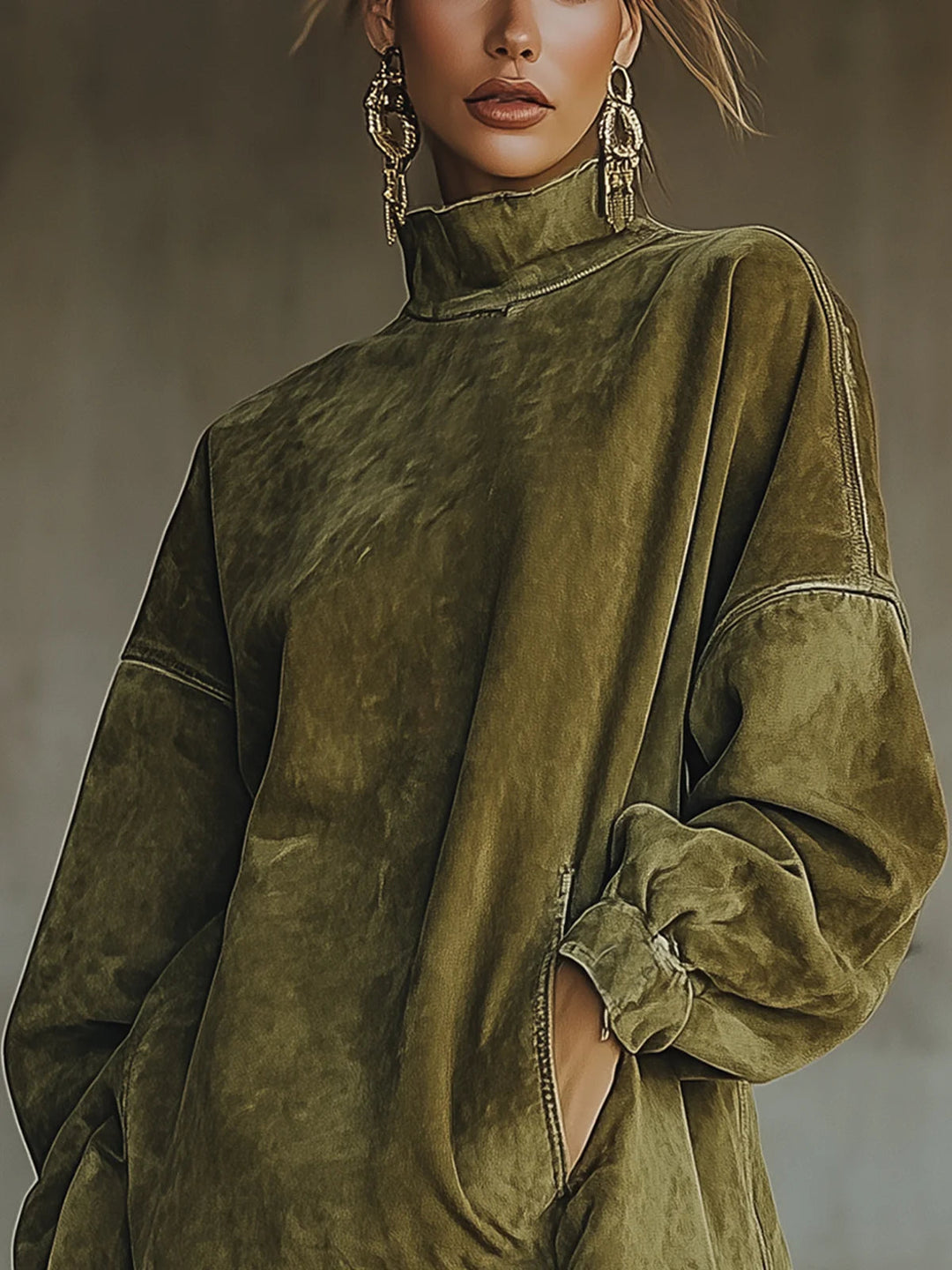 Sheri | Gemütliches Wildlederfransen-Kleid