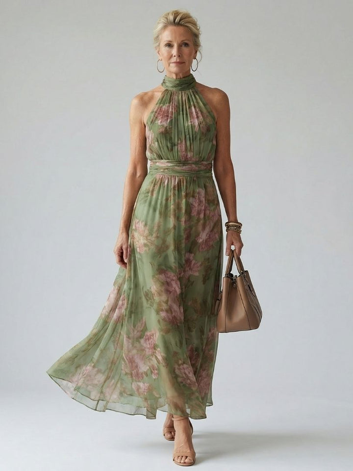 MIRELY | Midi Kleid Halter Marsciato