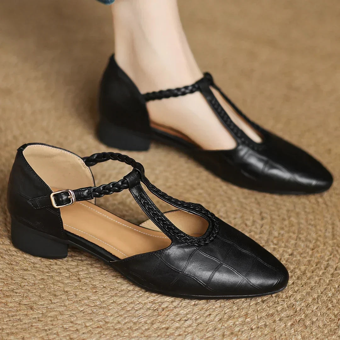 Leder Mary Janes