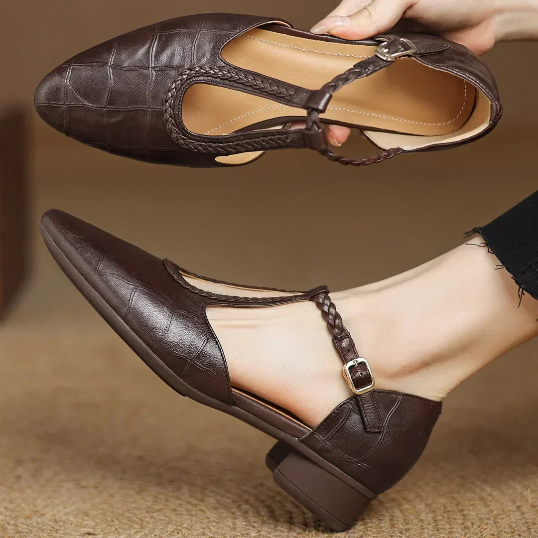 Leder Mary Janes